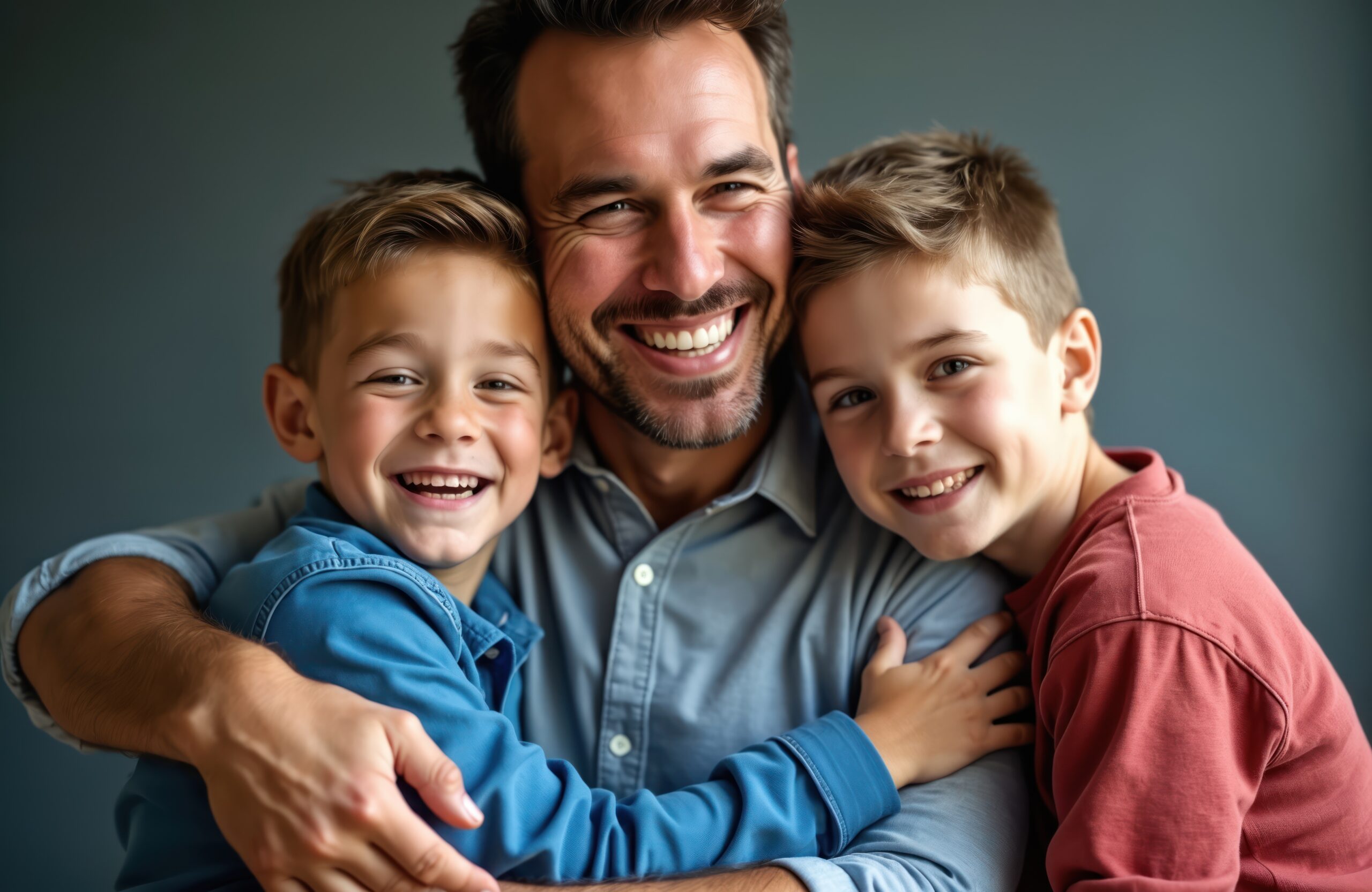 father and two sons